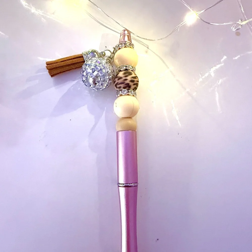 Colorful Beaded Pens with Tassels
